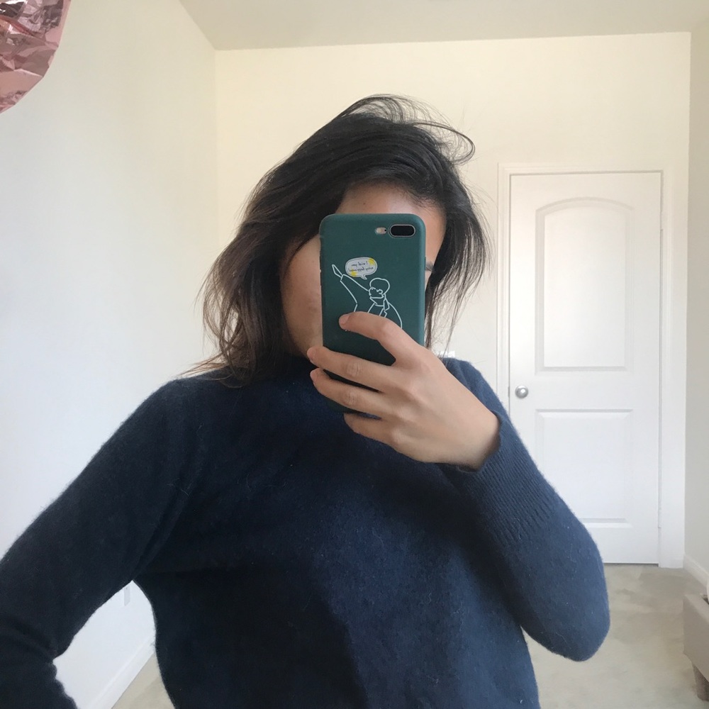 Real cashmere sweater.